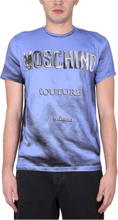 Moschino T shirt , Blauw, Heren