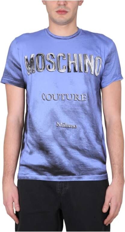 Moschino T shirt , Blauw, Heren