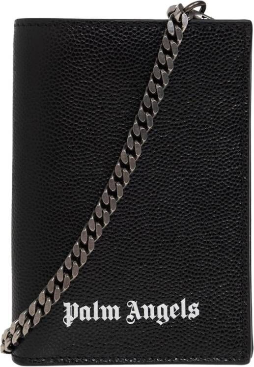 Palm Angels Palm engelen portefeuilles zwart , Zwart, Heren