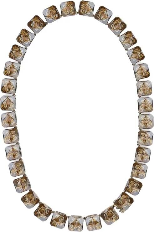 Swarovski Ortyx ketting , Geel, Dames