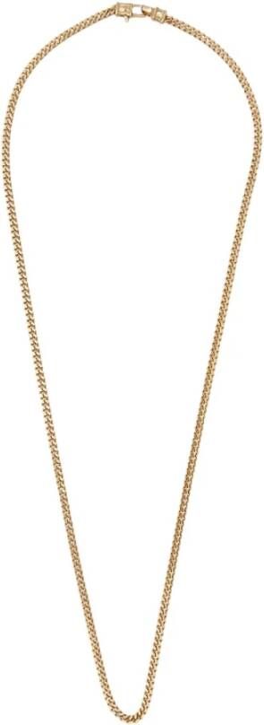 Tom Wood Curb Chain M , Geel, Unisex