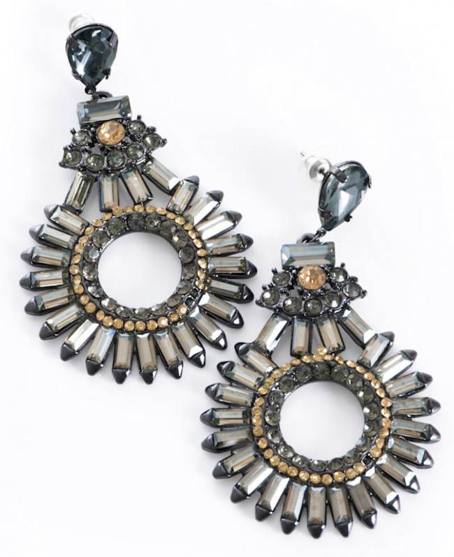 alba moda Oorbellen als modieuze highlight Grijs