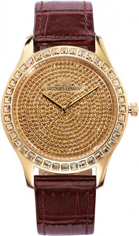 Jacques Lemans Dameshorloge Serie Rome Kollektion Classic 1 1841ZI Bruin