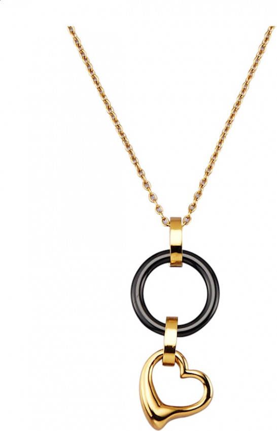 Jacques Lemans Hanger met ketting Geelgoudkleur