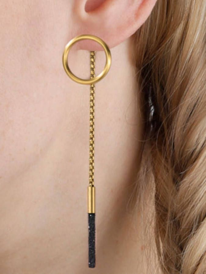 Jacques Lemans Oorbellen La Passion Geelgoudkleur