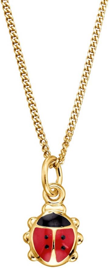 KLiNGEL 2 delige set Lieveheersbeestje, 8 kt. Goudkleur