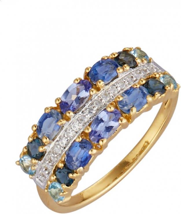 KLiNGEL Damesring 9 kt. Multicolor