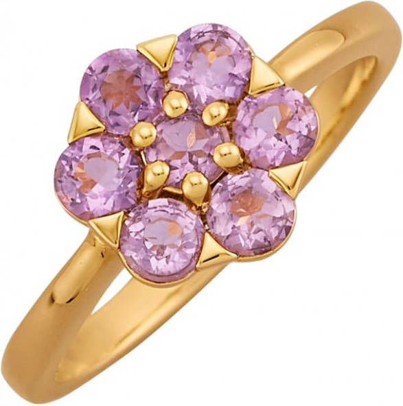 MONA Damesring met amethist Paars