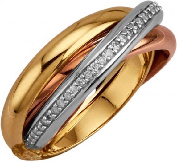MONA Damesring met briljanten Multicolor