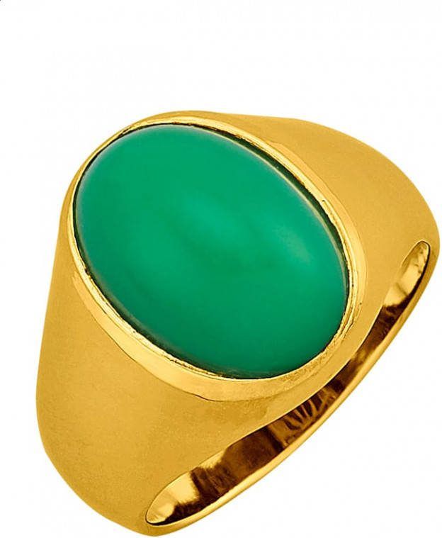 MONA Damesring met chrysopraas Groen