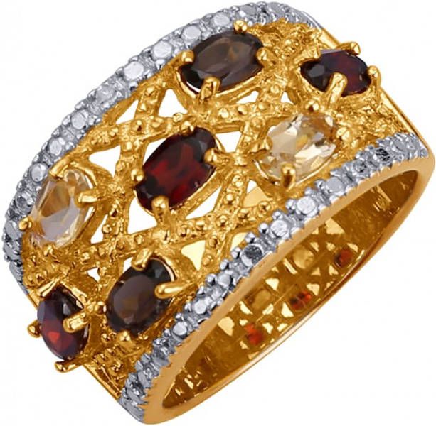 KLiNGEL Damesring met edelstenen Multicolor