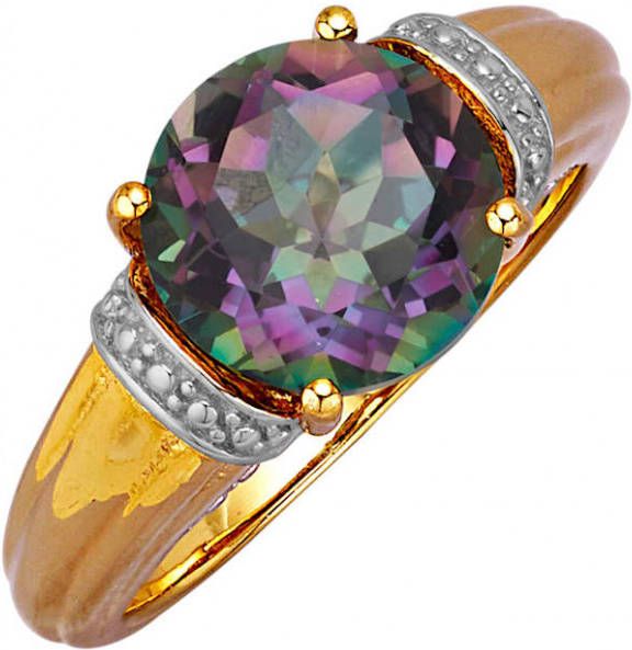 KLiNGEL Damesring met Mystic kwarts Multicolor