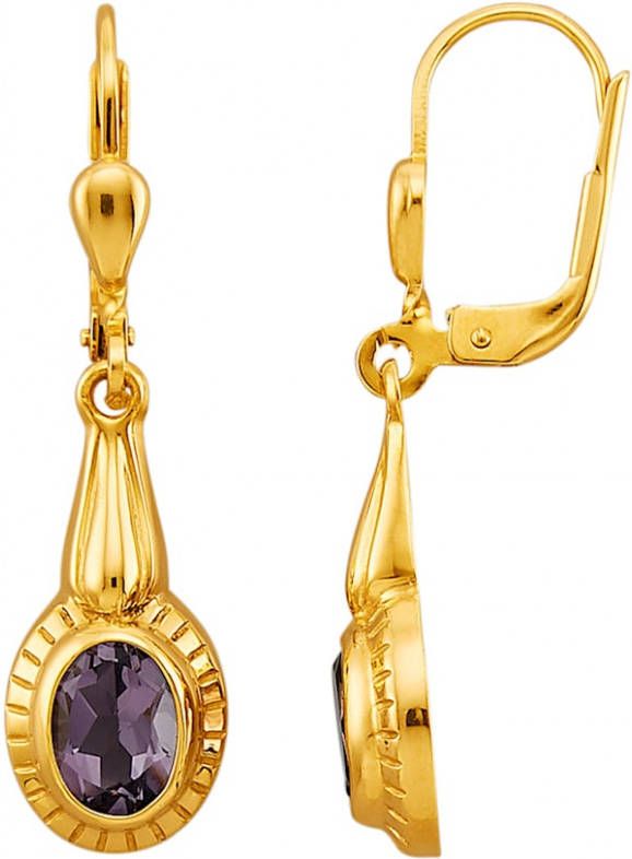 KLiNGEL Oorbellen Paars