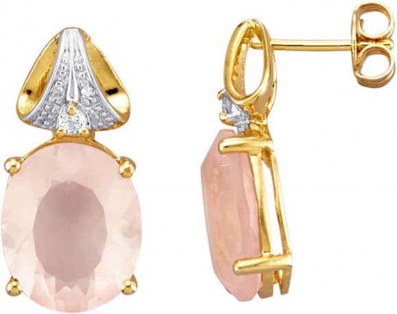 KLiNGEL Oorstekers van echt zilver Roze