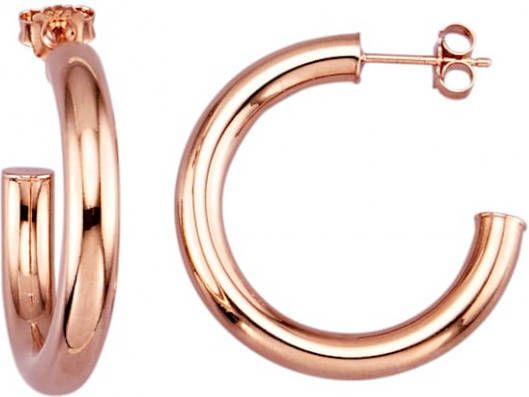 KLiNGEL Oorstekers van rood verguld zilver Roodgoudkleur