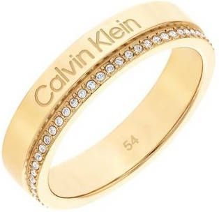 Calvin Klein Ring Minimal Linear, 35000200B, C, D, 35000201B, C, D met glassteen