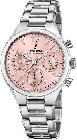 Festina Orologio Donna Cronografo Collezione Boyfriend , Grijs, Dames