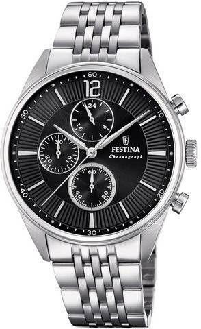 Festina Orologio Cronografo Collezione Timeless , Grijs, Heren