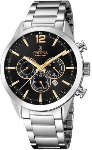 Festina Chronograaf Timeless chronograaf, F20343/4 met decentrale secondewijzer