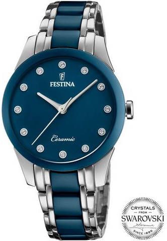Festina Orologio Solo Tempo Collezione Ceramic , Blauw, Dames