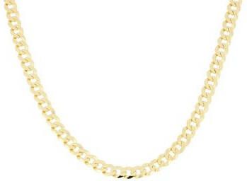 Firetti Pantserketting 4, 5 mm, 6 voudig gediamanteerd, goudkleur