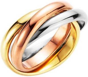 Firetti Ring Drievoudig verstrengeld, tricolour