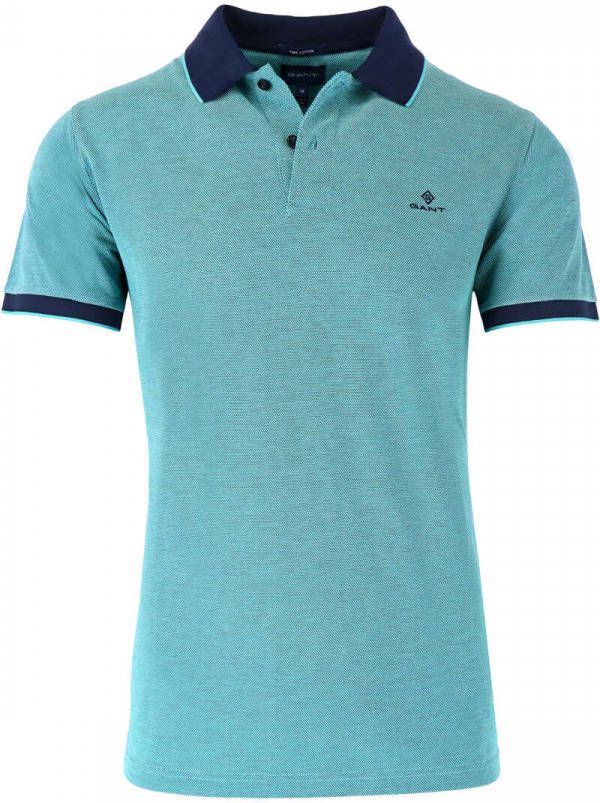 GANT Regular Fit Polo shirt turquoise, Tweekleurig