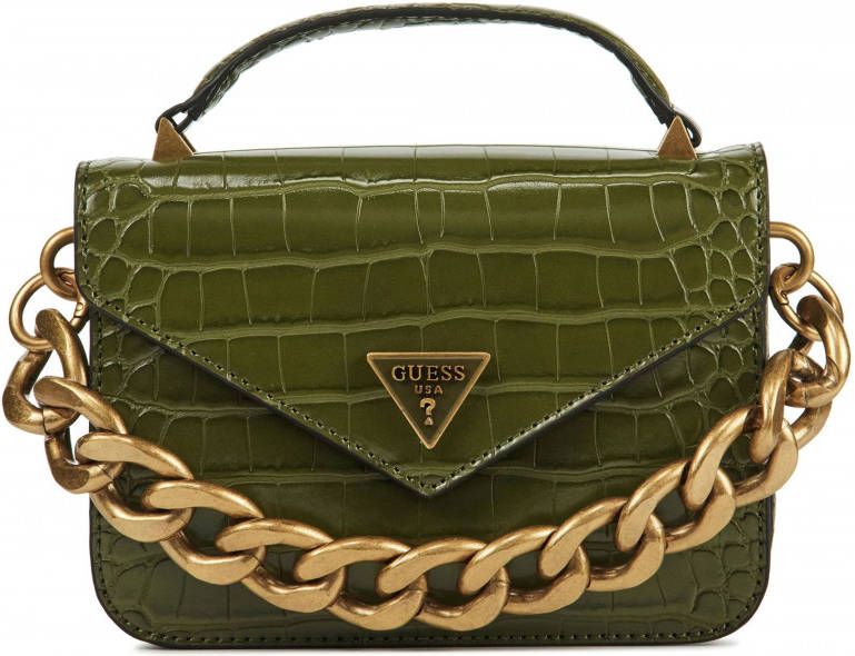 Guess Unisex leren unisex crossbodytassen retour mini