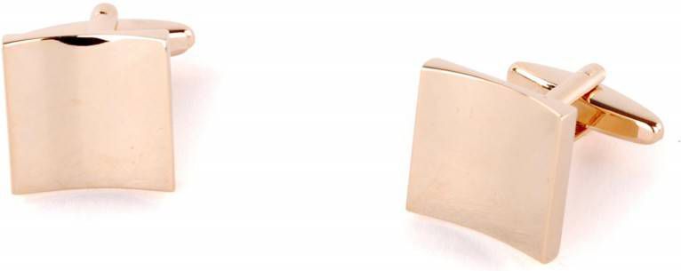 Suitable Manchetknoop Goud Glad Golf