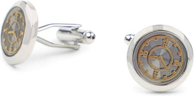 Suitable Manchetknoop Klok Zilver