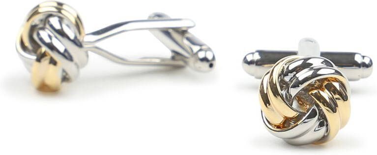 Suitable Manchetknoop Knoop Zilver Goud