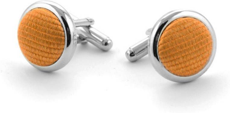 Suitable Zijde Manchetknoop Goud F13