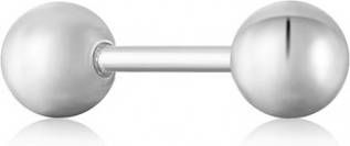 Ania Haie Oorbellen Sphere Barbell Single Earring Zilverkleurig