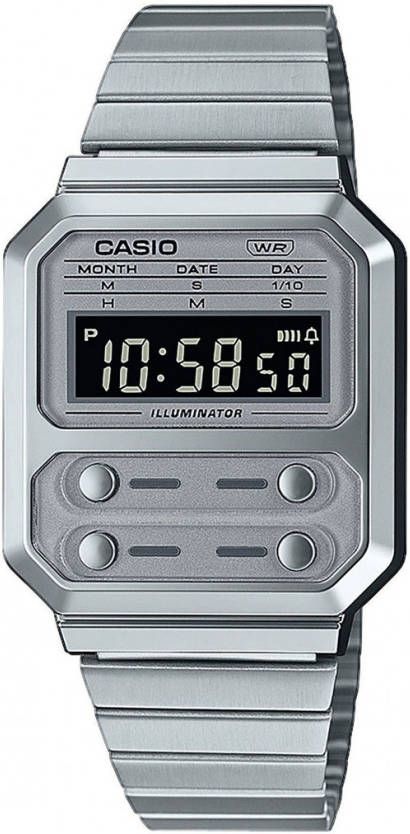 Casio Horloges Vintage A100WE 7BEF Zilverkleurig online kopen