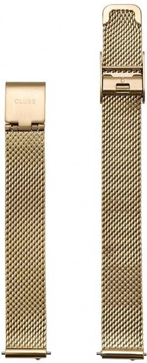 Cluse Horlogebandjes Strap 12 mm Mesh Gold Plated Goudkleurig online kopen