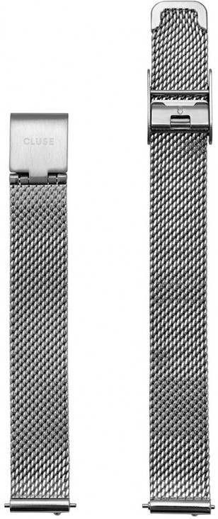 cluse Horlogebandjes La Vedette Strap Mesh Silver Plated Zilverkleurig