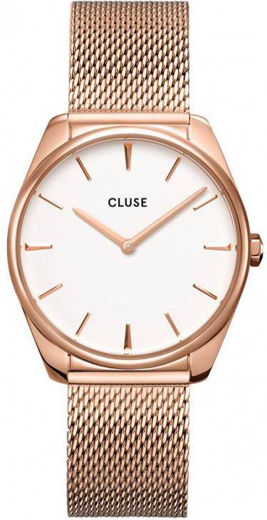 Cluse Horloges Feroce Mesh Rose Gold Plated White Ros&#233, goudkleurig online kopen