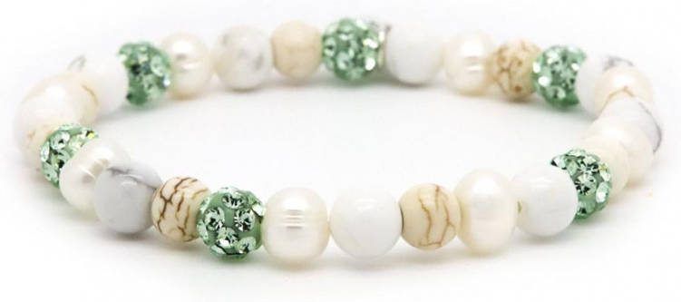 Karma Armbanden Spiral Bright Leaf Elastic XS Groen