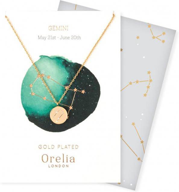 Orelia Kettingen Ketting Sterrenbeeld Tweeling Goudkleurig