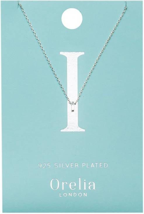 Orelia Kettingen Necklace Initial I Zilverkleurig