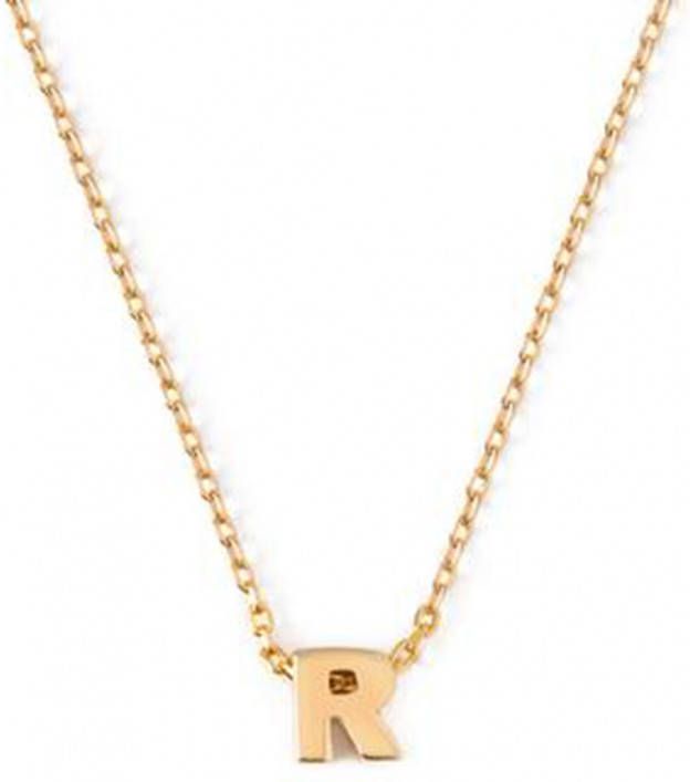 Orelia Kettingen Necklace initial R Goudkleurig