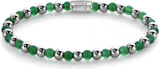 Rebel and Rose Armbanden Mix Green Harmony 4mm Groen
