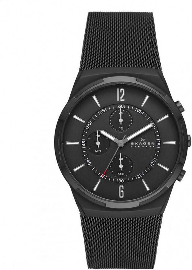 Skagen horloge SKW6802 Melbye Chronograph zwart