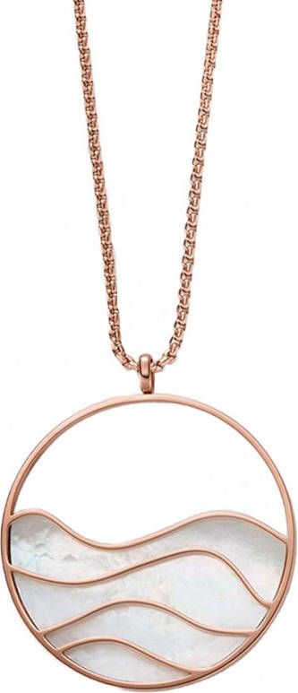 skagen Kettingen Agnethe Rosé, goudkleurig