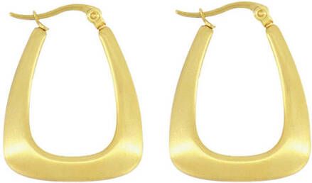 Zusss Oorbellen Rechthoekige Oorringen Goudkleurig