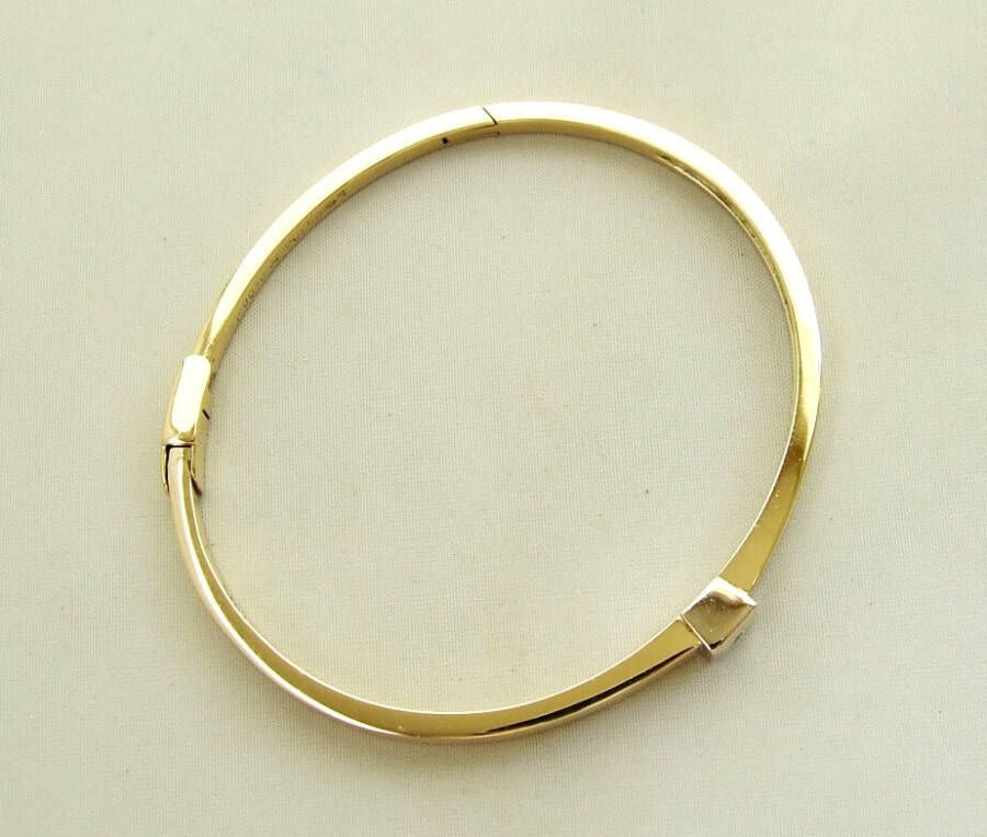 Atelier Christian Gouden slavenarmband met briljant
