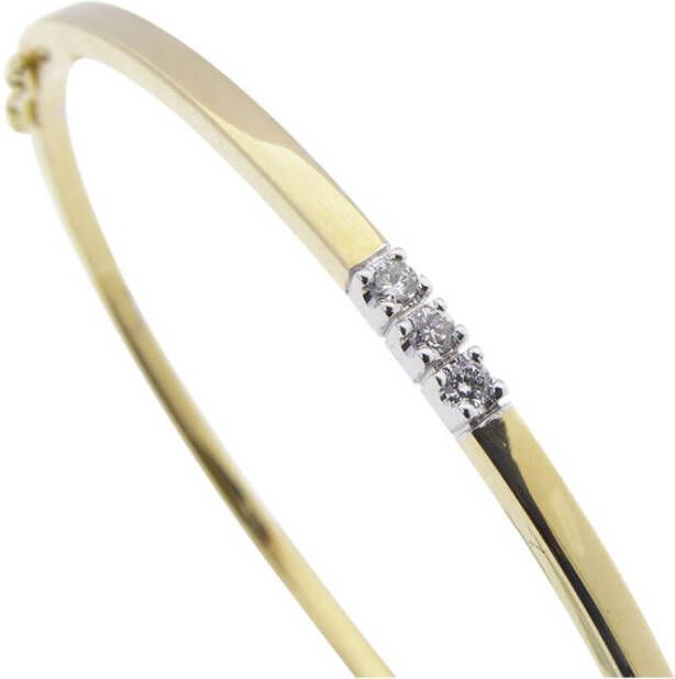 Atelier Christian Gouden slavenarmband met diamanten