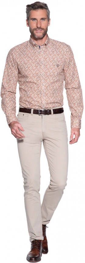 Campbell Casual overhemd met lange mouwen