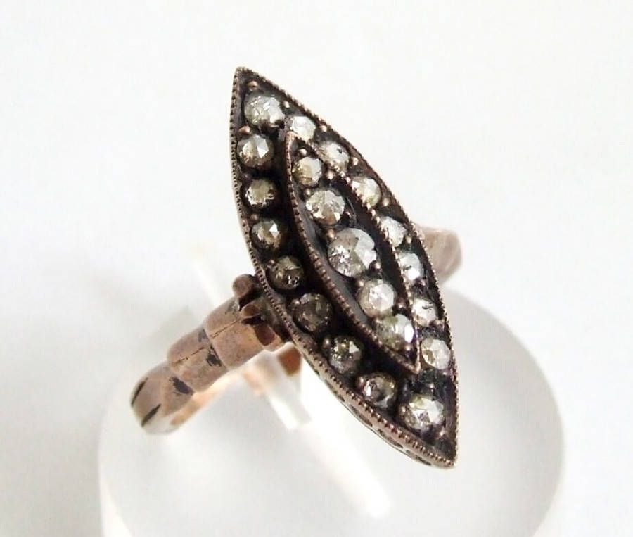 Casio Ocn gouden ring met roosdiamant