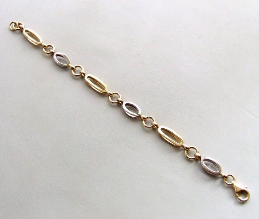 Christian 14 karaat gouden bicolor armband